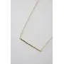HONEYCAT Hammered Classic Bar Necklace in Gold, Rose Gold, or Silver | Minimalist, Delicate Jewelry