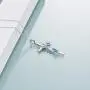 POPLYKE Butterfly Cross Necklace 925 Sterling Silver Cross Pendant Necklace for Women Girls Butterfly Jewelry Gifts POPLYKE Butterfly Cross Necklace 925 Sterling Silver Cross Pendant Necklace for Women Girls Butterfly Jewelry Gifts