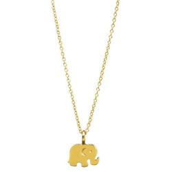 Dogeared Good Luck Elephant Reminder Necklace, Gold Dipped