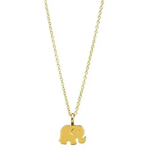 Dogeared Good Luck Elephant Reminder Necklace, Gold Dipped