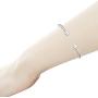 925 Solid Sterling Silver And Stainless Steel Ocean Twisted Bracelet 2-Ball Cuff Bracelet. (Size 7.5)