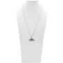 Controse Dinosaur Necklace Triceratops Skeleton Pendant - 316L Stainless Steel