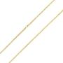 Nuragold 10k Yellow Gold 2.5mm Franco Rounded Palm Wheat Foxtail Spiga Chain Pendant Necklace, Mens Womens Lobster Lock 16'' 18'' 20'' 22'' 24'' 26'' 28'' 30''