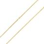 Nuragold 10k Yellow Gold 2.5mm Franco Rounded Palm Wheat Foxtail Spiga Chain Pendant Necklace, Mens Womens Lobster Lock 16'' 18'' 20'' 22'' 24'' 26'' 28'' 30''