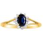 RYLOS Jewelry For Women 14K Yellow Gold Birthstone Jewelry Ring, Earring & Pendant Necklace Gemstone & Genuine Diamonds 6X4MM Birthstone Womens Jewelry Matching Friendship Gold Jewelry For Women