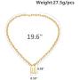Multilayer Lock Pendant Necklace Layered Long Chain Key Padlock Necklaces Personalized Jewelry for Women Girls Boys Men
