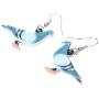 NEWEI Acrylic Pigeon Bird Earrings Big Long Drop Dangle Sweet Parrot Animal Jewelry For Women Girl Charm Gift