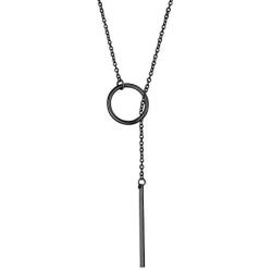 GoldChic Jewelry Customized Y Necklace for Women,Lariat Necklace, Looped Long Lariat Y Bar/Lock/Peal/Star/Rose Pendant Necklace Personalized Gifts for Women Girls, Summer Beach Holiday Jewelry