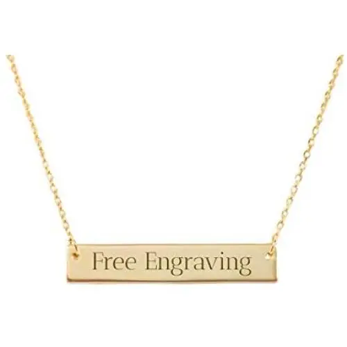 Personalized Engraved Bar Necklace Pendant Initial Text Custom Gift for Woman Kids Mom Sister Daughter Grandma Girlfriend Personalized Engraved Bar Necklace Pendant Initial Text Custom Gift for Woman Kids Mom Sister Daughter Grandma Girlfriend