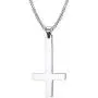 VNOX Catholic Jewelry Stainless Steel Upside Down Cross Necklace for Men Women,Inverted Pendant,3 Color