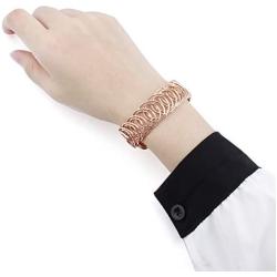 HAWSON Beautiful Stainless Steel Cuff Bracelet for Women Girl - Fashion Jewelry Gift for Birthday,Valentines Day,Christmas Wedding