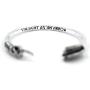 HAN CHOLO Arrow Bangle Bracelet Silver Adjustable One Size