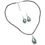 GlassOfVenice Gemma Murano Glass Necklace and Earrings Set - Aquamarine GlassOfVenice Gemma Murano Glass Necklace and Earrings Set - Aquamarine