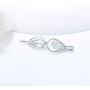 LGSY Sterling Silver Waterdrop Cage Pendants for Women, Design Pearl Cage Pendants for Pearl Jewelry Making, Essential Oil Diffuser Lockets for Pearl Jewelry