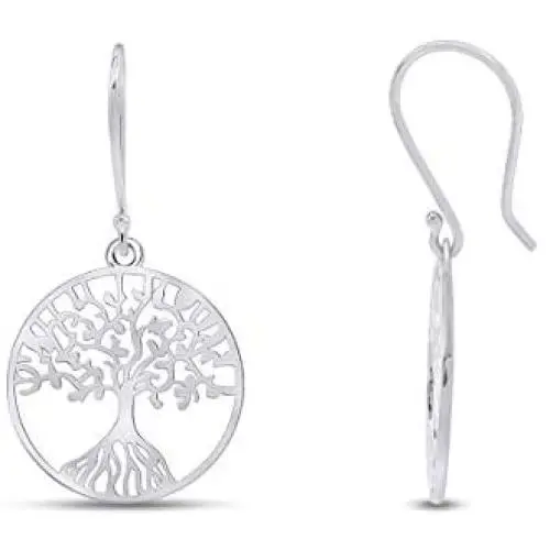 14k Gold Plated 925 Sterling Silver Tree Of Life Drop Earrings Jewelry For Women 14k Gold Plated 925 Sterling Silver Tree Of Life Drop Earrings Jewelry For Women