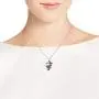 Legendary Chinese Dragon Simulated Black Onyx Inlay .925 Sterling Silver Pendant Necklace Legendary Chinese Dragon Simulated Black Onyx Inlay .925 Sterling Silver Pendant Necklace