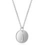 Fashion Stainless Steel Letter Pendant Necklace, Rolo Chain 16+2