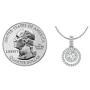 1/2 to 5/8 Carat Diamond Double Halo Pendant Necklace for Women in 14k White Gold (H-I, SI2-I1, cttw) with 18 Inch Silver Chain and Lobster Claw by Privosa Fine Jewelry 1/2 to 5/8 Carat Diamond Double Halo Pendant Necklace for Women in 14k White Gold (H-I, SI2-I1, cttw) with 18 Inch Silver Chain and Lobster Claw by Privosa Fine Jewelry