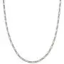 Savlano 925 Sterling Silver 3.5mm Italian Solid Figaro Link Chain Necklace With Gift Box For Men & Women - Made in Italy