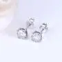 DovEggs 10K White Gold Post 1CTW 5mm Heart Arrows Cut Moissanite Stud Earrings Sterling Silver Push Back for Women DovEggs 10K White Gold Post 1CTW 5mm Heart Arrows Cut Moissanite Stud Earrings Sterling Silver Push Back for Women
