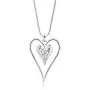 Long Heart Necklace for Women Silver Chain Pendant Y Necklace Set Statement Pendant Chic Jewelry for Girls with Gifts Box Long Heart Necklace for Women Silver Chain Pendant Y Necklace Set Statement Pendant Chic Jewelry for Girls with Gifts Box