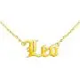 2Pcs Old English Zodiac Necklaces, 18K Gold Silver 12 Constellation Pendant Necklace for Women Girls, Horoscope Astrology Letter Necklace Birthday Gift