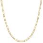 BOUTIQUELOVIN Paperclip Chain Necklace, 14K Gold Plated Link Chain Choker for Women