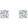 DIAFROST-1/2 Carat to 2 Carat 4-Prong Set Lab Grown Diamond Stud Earrings in 14K Gold - IGI Certified (VS2-SI1 Clarity)