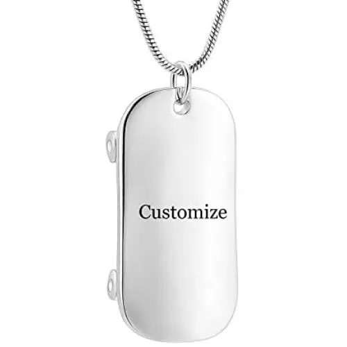 Minicremation Cremation Ashes Jewelry Cool Skateboard Urn Necklace for Ashes Stainless Steel Keepsake Urn Pendant Ashes Holder Minicremation Cremation Ashes Jewelry Cool Skateboard Urn Necklace for Ashes Stainless Steel Keepsake Urn Pendant Ashes Holder