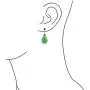 Dyed Green Jade Marcasite Pear Shaped Teardrop Dangle Stud Earrings For Women 925 Sterling Silver Dyed Green Jade Marcasite Pear Shaped Teardrop Dangle Stud Earrings For Women 925 Sterling Silver