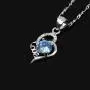 999 Silver I Love You Infinity Love Heart Necklace - Round Blue Zircon Necklace for Women - Special Jewelry Gifts for Wedding/Anniversary/Mother’s Day/Prom/Costume Birthday Party 999 Silver I Love You Infinity Love Heart Necklace - Round Blue Zircon Necklace for Women - Special Jewelry Gifts for Wedding/Anniversary/Mother’s Day/Prom/Costume Birthday Party