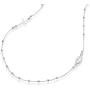 Miabella 925 Sterling Silver Italian Rosary Beaded Sideways Cross Necklace, Link Chain 16, 18, 22 Inch for Women Teen Girls Made in Italy