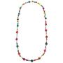 SELOVO Bohemia Women Layers Statement Colorful Wooden Beads Necklace Novelty Jeweley