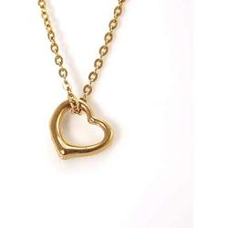 RAYMONDS BOUTIQUE 14K Rose Gold Silver Plated Open Heart Shape Floating Love Pendant Necklace and Earrings Jewelry Set for Women, Girls, Teens, Kids with Adjustable Chain