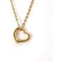 RAYMONDS BOUTIQUE 14K Rose Gold Silver Plated Open Heart Shape Floating Love Pendant Necklace and Earrings Jewelry Set for Women, Girls, Teens, Kids with Adjustable Chain
