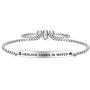 Dainty Cuff Bracelet - HEALING COMES IN WAVES - Sister Birthday Gift from Brother Motivational Jewelry