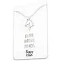 Happy Kisses Horse Necklace – Horse Gift for Horseback Riders – Cute Outline Pendant for Women & Girls - Sweet Message Card