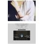 WingBling Lucky Unique Glow in The Dark White Full Moon Silver Bracelet for Women Dainty Handmade in Korea l Chain Pendant Style l Jewelry Gift Friendship Luminous Radiant Crescent Phase