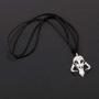 Levin_Art Mandalorian Pendant Necklace Star Wars Series Charms Rope Necklace Bounty Hunter Baby Yoda Jewelry