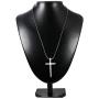 Jewenova Cross Pendant Necklace Engraved Quote Religious Necklace for Men Bible Verse Christian Jewelry