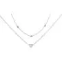 Layered Heart Beads Chain Clavicle Choker Necklace Bird Leaf Pendant Simple Boho Beach Jewelry-Silver