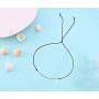 Lcherry Morse Code Bracelet Handmade Beads on Silk Cord Bracelet Friendship Gifts for Women