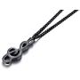 MEALGUET Stainless Steel Musical Note Openable Cremation Urn Pendant for Ashes Memorial Necklace Keepsake Jewelry,24'' Chain