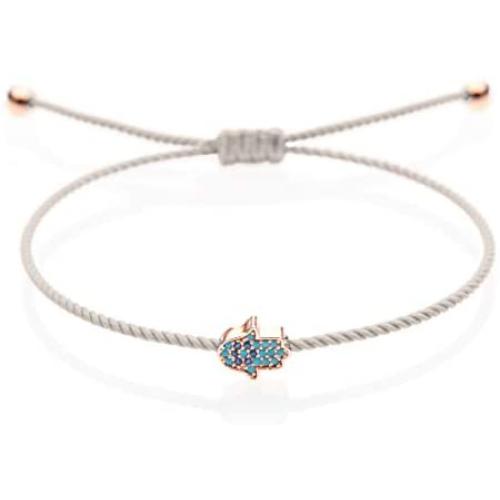 Sententia Jewelry Handmade Adjustable String Hamsa Hand of Fatima Bracelet for Women Jewelery I Red, Blue, Black Braided String I