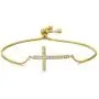 NEWBUY Classic Design AAA+ Cubic Zirconia Cross Charm Bracelets for Women Girl Adjustable Copper Chain Bracelet & Bangle Christian Jewelry Baptism Gift NEWBUY Classic Design AAA+ Cubic Zirconia Cross Charm Bracelets for Women Girl Adjustable Copper Chain Bracelet & Bangle Christian Jewelry Baptism Gift