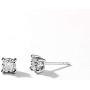 1/4 CT.TDW. Round-cut Diamond Solitaire Stud Earrings with Silver Rhodium 1/4 CT.TDW. Round-cut Diamond Solitaire Stud Earrings with Silver Rhodium