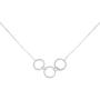 TWIOCTO Grandmother Necklace, Jewelry Gift for Grandma, Generations Necklace Twist Interlocking Circle Delicate Mothers Day Jewelry - Best Wishes for Nana
