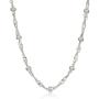 Amazon Essentials Sterling Silver Singapore Bead Chain Station Necklace