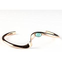 Tskies Copper Bracelet for Women Authentic Inlaid Turquoise Stone Native American Made Jewelry