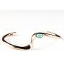 Tskies Copper Bracelet for Women Authentic Inlaid Turquoise Stone Native American Made Jewelry